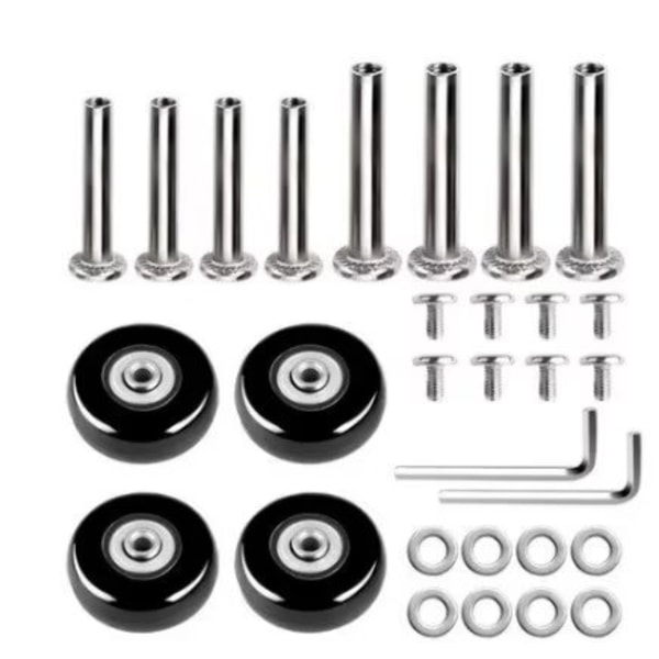 ##/50 x 18 mm, 4 kpl matkalaukun vaihtopyöriä, kumia##/