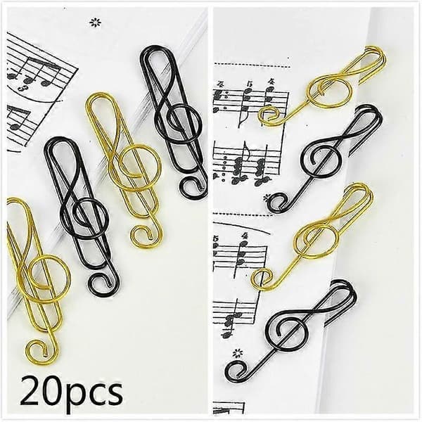 Metal Kontor Skole Bindingsmaterialer | Mini Metal Clips Kontorartikler - 20 stk. Mini - 20PCS Black