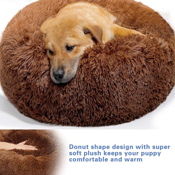 Rund Hundekurv Katteputer Donut Kurv, Hundekurv Hundebed Ex