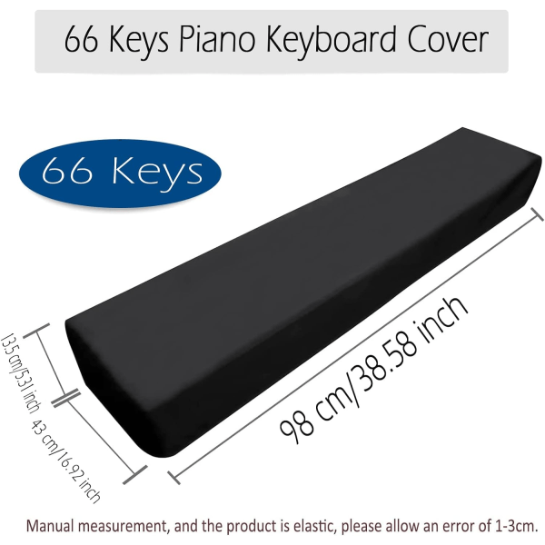 Støvdeksel for 61 tangenter elektronisk klaviatur Keyboard Bag Cov