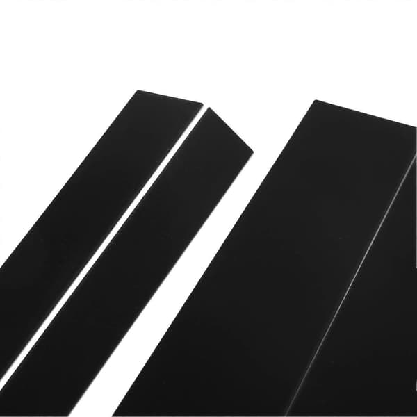 8 STK Dør Vindue Stolpe Trim Blank Sort 4D Stil PC Glat Overflade Erstatning for Infiniti FX35 FX45 2003?2008