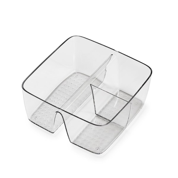 2-pack Klar Plastförvaringslåda Köksförvaring Lyxig Badrum
