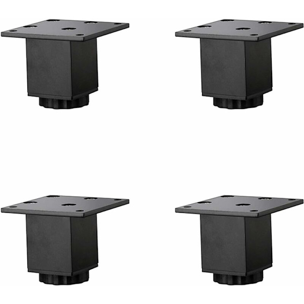 4 kpl (5 cm / 2 tuumaa) korkeussäädettävät alumiiniseoskalustejalat