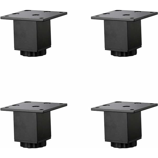 4 stk (5 cm/2 tommer) Høydejusterbare møbelbein i aluminium