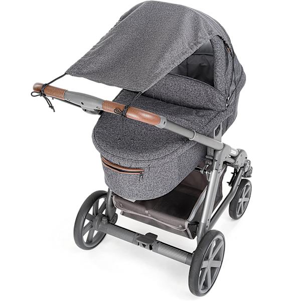 ##/1 st grå barnvagnsskärm Solskydd för barnvagn Universal solskydd med Upf50+ Anti-UV-skydd och hopfällbar Anti/Regn/Vind/Sol-skärm##/