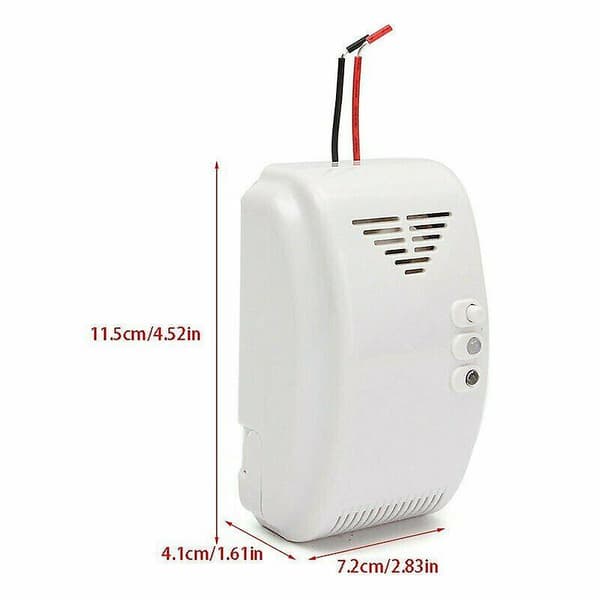 12V Gasdetektor Sensor Alarm Propan Butan LPG Naturlig Autocamper