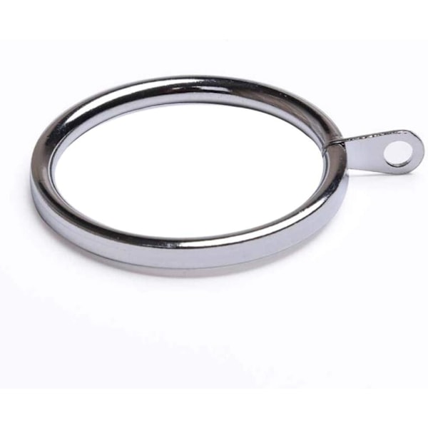 ##/20 stycken stora silverfärgade metallgardinringar med knapphål, Hea##/