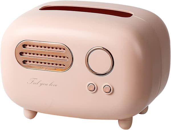 Vævdispensere, Retro Radio Mønster Vævholder Sød Pink T