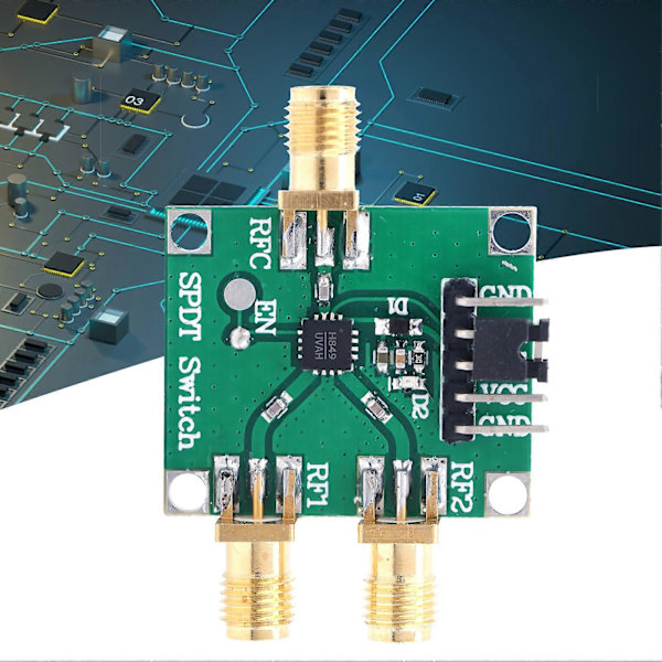 3?5V RF Switch Modul Enkeltpolet Dobbeltkast Board 50Ohm Input Output Impedans SMA InterfaceHMC849