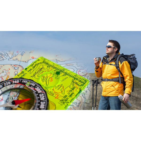 Kompass for fotturer og backpacking | Avansert speiderkompass for camping