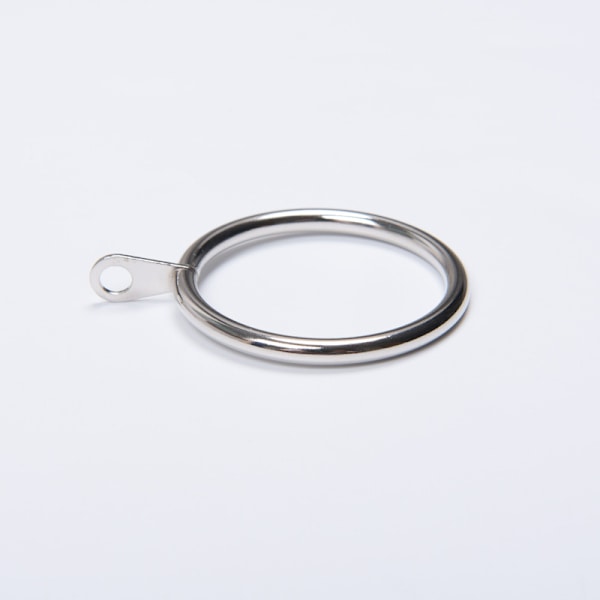 ##/20 stk. Store Sølv Metal Gardinringe med Knaphul, Hea##/