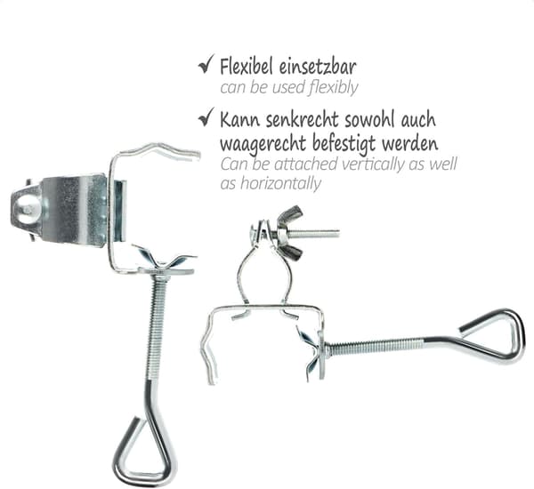 2X Parasollholder - Parasollholder for rekkverk eller balkongbord