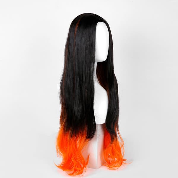 Parykk (svart+oransje)