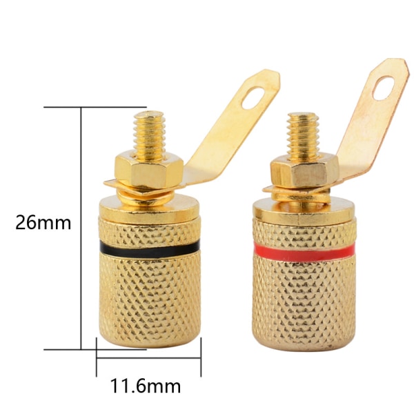 /#/Plated copper speaker binding post banana plug horn audio wi/#/