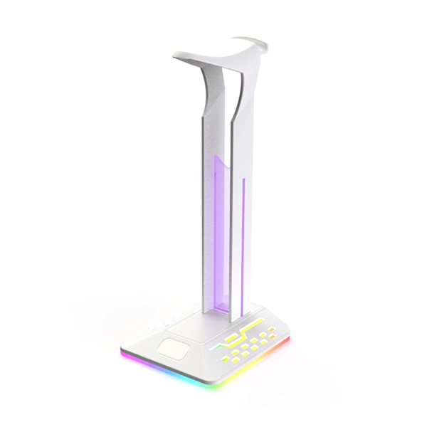 ##/Kuulokemikrofoni teline 2 USB-portilla RGB kuulokemikrofoni teline##/