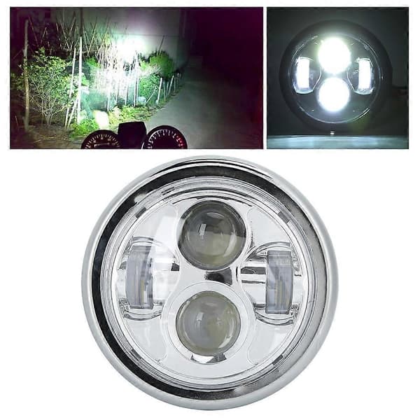 Motorcykel Rund Forlygte Retro Stil Hovedlampe Modifikation Passer til CG125 GN125 lectroargenture