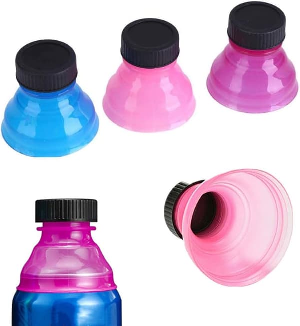 6-pack Soda Savers Lock-on Lockar för Drycker Återanvändbara Användbara Snap