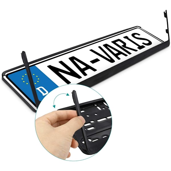 Nummerpladeholder - Passer til enhver standard SE eller EU nummerplade