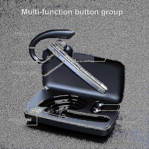 Vanntett Trådløst Bluetooth HiFi Headset med Batteridisplay