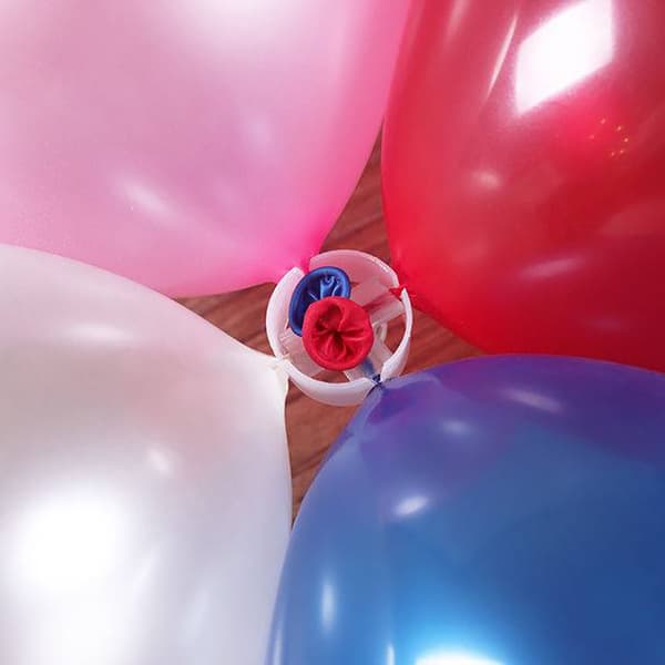 50 st Ballongbåge Kopplingar Ballongbåge Kopplingar Clip Ring Spänne Ballongblomma För Bröllopsfest Dekoration
