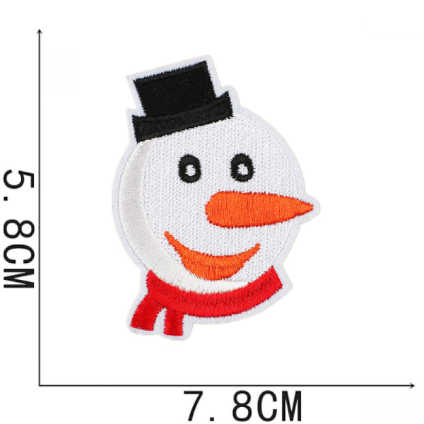 ##/Julebrev broderi stof lap, 32 stk.##/