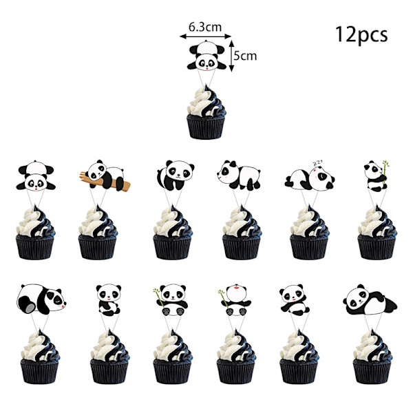 Bambu panda tema födelsedagsdekoration, populära ballonger, mode