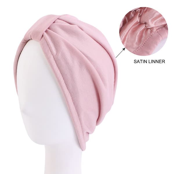 ##/(rosa) duschmössa, mjuk bomullshatt turbanhatt##/