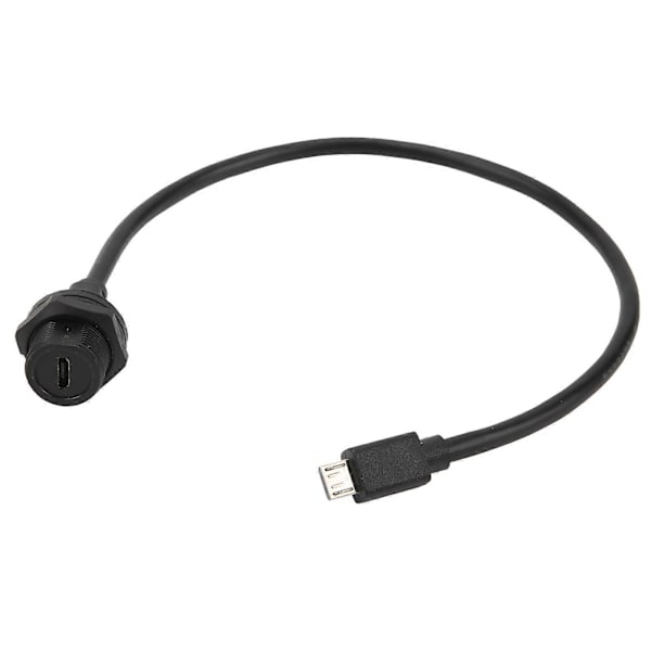 Vandtæt USB-stik IP67 MICRO USB Hun Han med Kabel Socket E10MCTFF/MCAM (0,3 meter)