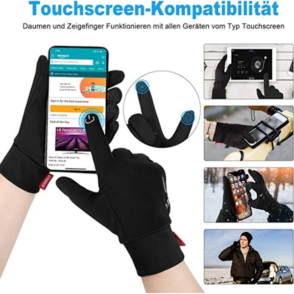 L Cykelhandsker Touchscreen Sportshandsker Varme Handsker