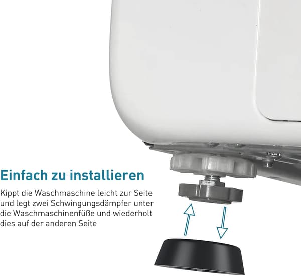##/Vaskemaskinefod, Anti-Vibrations Gummifødder, Anti-Skrid, Gulv##/