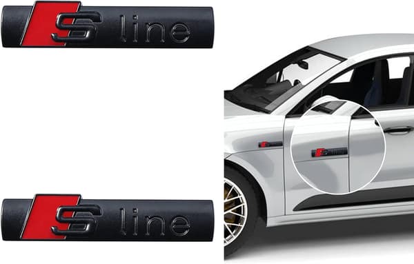 Bilsticker, 2 stycken 3D Sport Emblem S Logotyp Bokstäver Bil Exterio