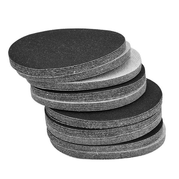 50 st Kardborre 75mm Slippapper Slippolering Papper Pads Slipande Sandpapper (#180)