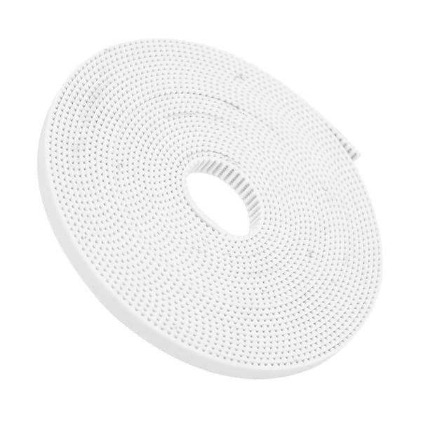 Synkronrem Hvid Skridsikker Timing Tandrem med Stålkerne 2GT6mm (5 Meter)