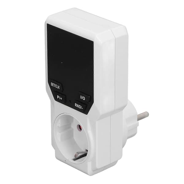 Timerplugg Nøyaktig Kontroll HD Digital Skjerm Energisparing Flere Tidsinnstillingsmoduser Timeruttak for Vannvarmer Elektrisk Teppe