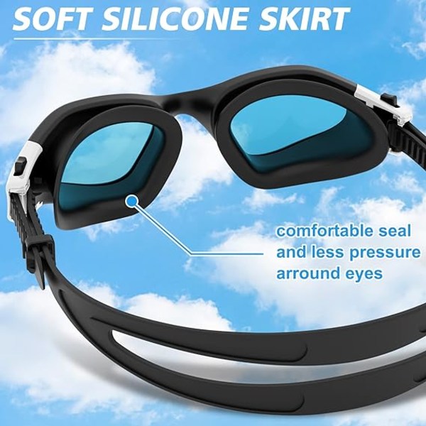 Polariserade simglasögon i svart och vitt, anti-dimma, anti-UV, c