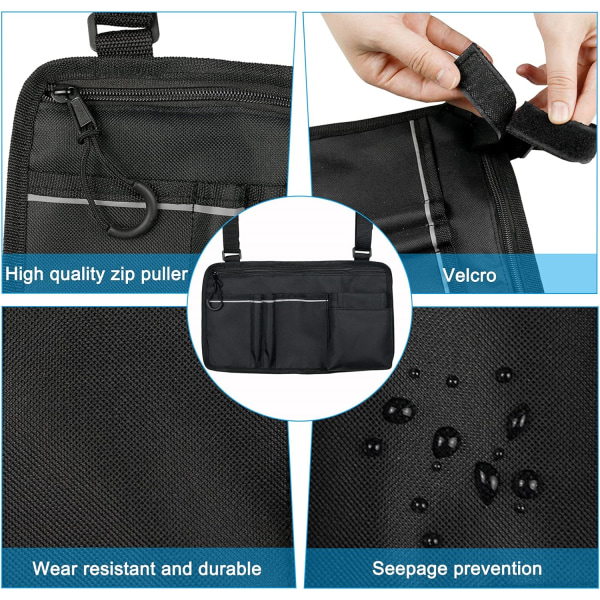 Rullstolsväska med fickor - Universal Vattentät Armstödssida