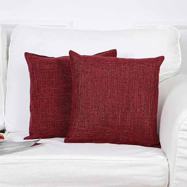 Sett med 4 putetrekk 45x45cm Lin Putetrekk 18X18 tommer