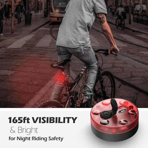 ##/USB Laddningsbart Cykel Bakljus Cykel Bakljus Klämma 6 LED##/