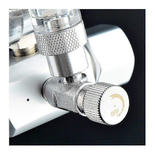 Co2 Trykregulator Natlukning W21.8 Interface Med Magnetventil 2 Manometre Og Bobletæller Til Akvariesystem