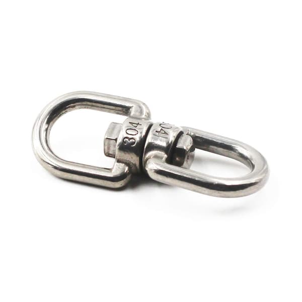 M5 304 Rostfritt Stål Swivel Ring Swivel Nyckelring (5-pack)