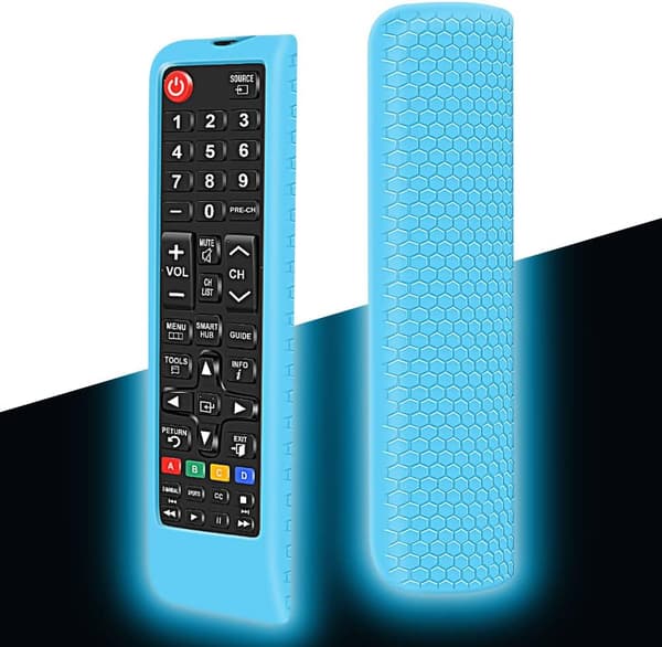 Silikondeksel (Glødende Blå) for Samsung TV-fjernkontroll BN