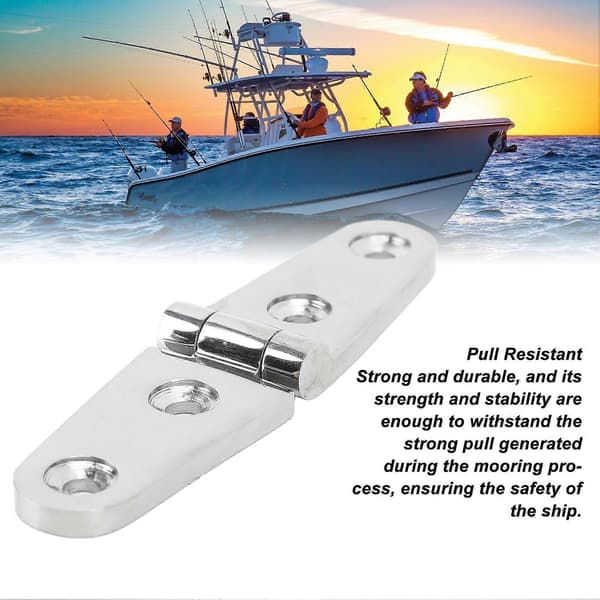 4 stk. bådlågehængsel 316 rustfrit stål rustfast robust marinelågehængsel til yacht 103 x 27 mm / 4,1 x 1,1 tommer