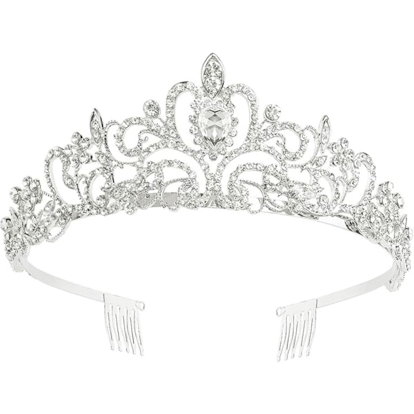 ##/Tiara Kristallkrona  Tiara med Rhinestone Kam för Bröllop Pageant Bröllop Baler Prinsessfester Födelsedag##/