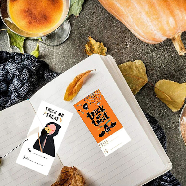 300 kpl/rulla Lahjapakkauksen Tarra Suorakulmainen Itseliimautuva Erilaisia Tyylejä Sujuva Kuorinta Ja Liimaus DIY Helppo Liimata Onnellinen Halloween Lahjapakkauksen Sulkemisen Tarra