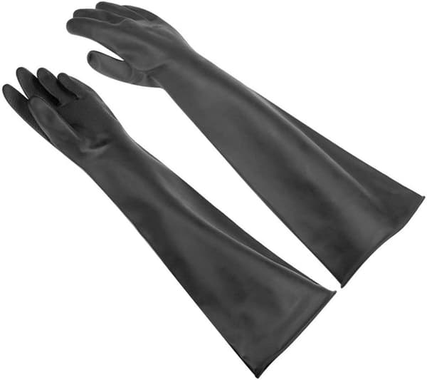 Par Kemikalieresistenta Latexhandskar Industriellt Säkerhetsgummi Pro