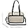 Off-white enaxlad transparent docka cross-body handväska