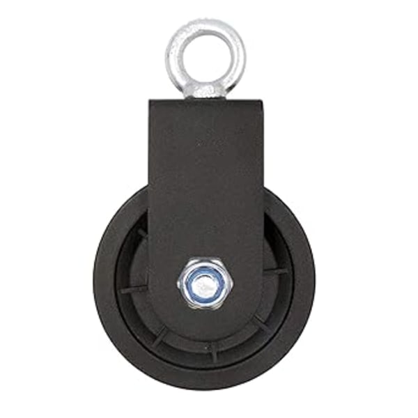 Enkel Svängbar Remskiveblock, 90mm Gym Remskivesystem med U-fäste