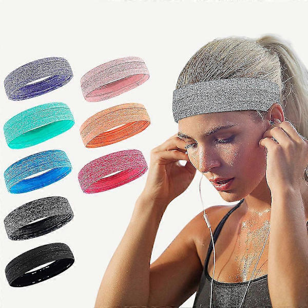 Sportshodebånd Yoga Hodebånd Black