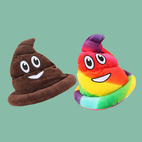 Mænds Shithead Hat, Brun, One Size, Smiley Face, Tilbehør, Them