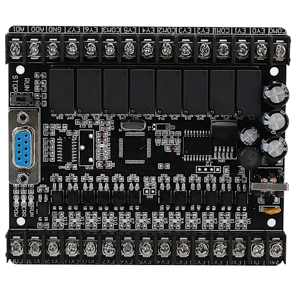 PLC Industriell Styrkort FX1N-20MR Online Nedladdningsmonitor Programmerbar Kontroller (Typ A)